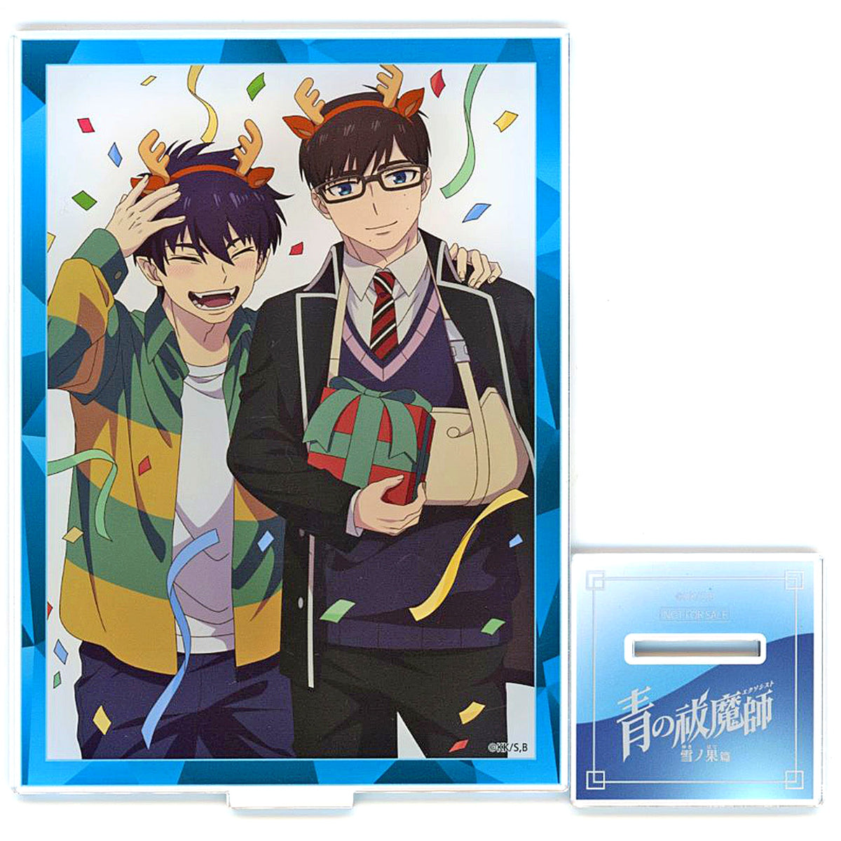 Rin Okumura, Yukio Okumura Illustration Acrylic Stand Blu-ray/DVD Blue Exorcist: Beyond the Snow Saga Animate Linked Purchase Bonus [USED]