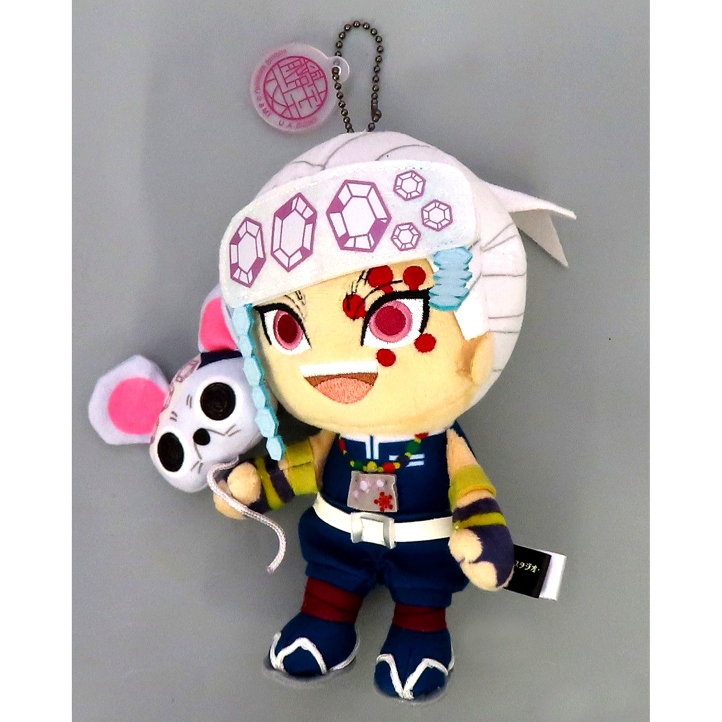 Tengen Uzui Demon Slayer: Kimetsu no Yaiba Plush Keychain Universal Studios Japan USJ 2024 Limited [USED]