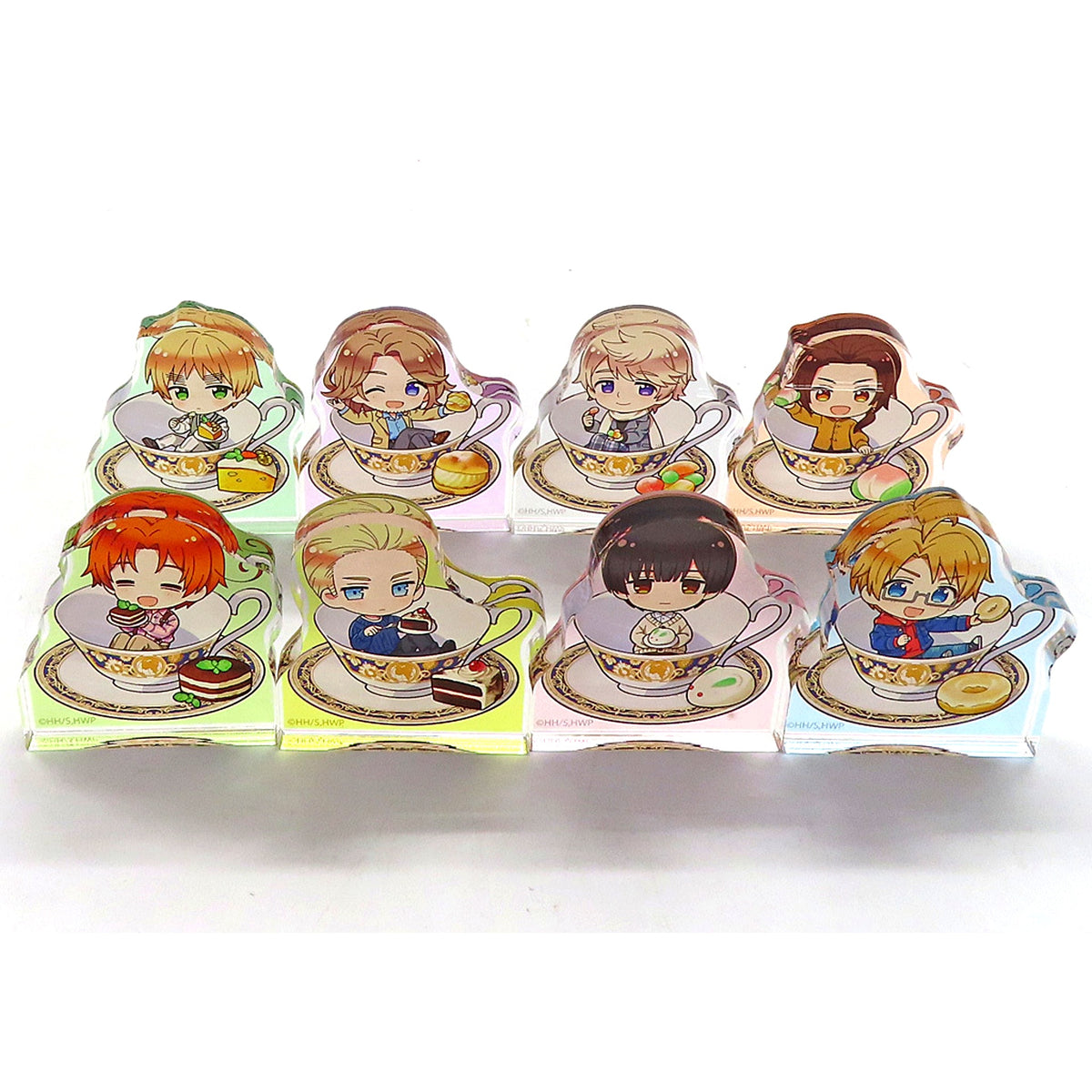Set of 8 Hetalia World Stars Acrylic Mascot [USED]