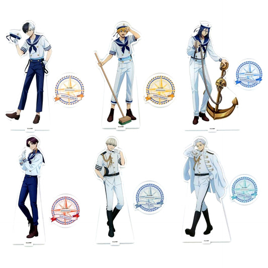 Set of 6 Big Acrylic Stand Marine Style WIND BREAKER GiGO Limited [USED]