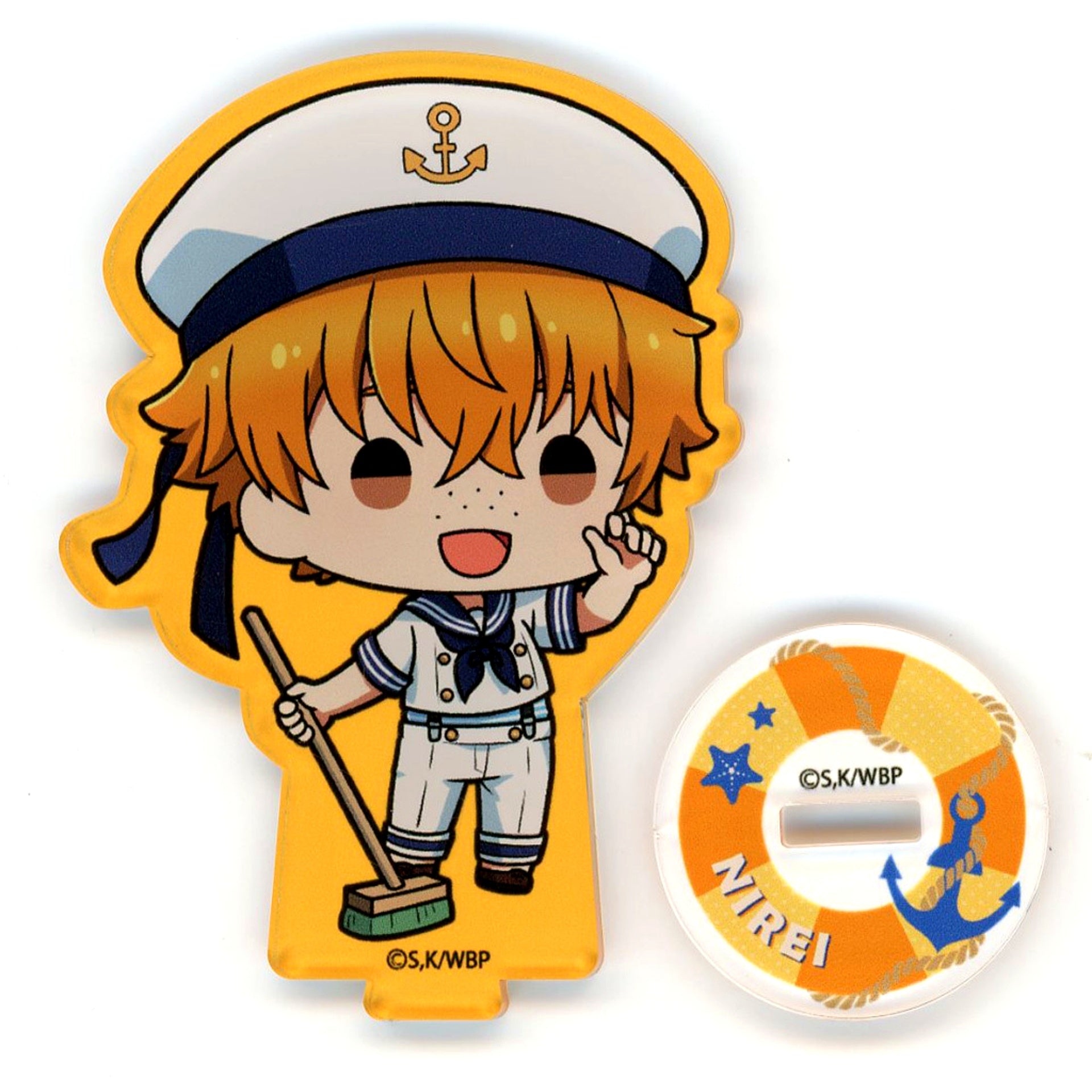 Akihiko Nirei Chibi Acrylic Stand Marine Style WIND BREAKER GiGO Limited [USED]
