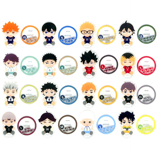 Set of 16 Acrylic Stand FuRyu Kuji Anime Haikyu!! Nuimocchi Prize G [USED]