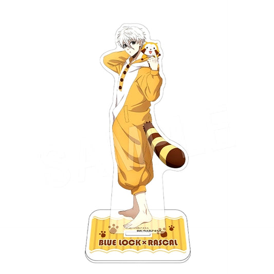 Seishiro Nagi Acrylic Figure Stand Blue Lock x Rascal the Raccoon POP UP SHOP in Marui [USED]