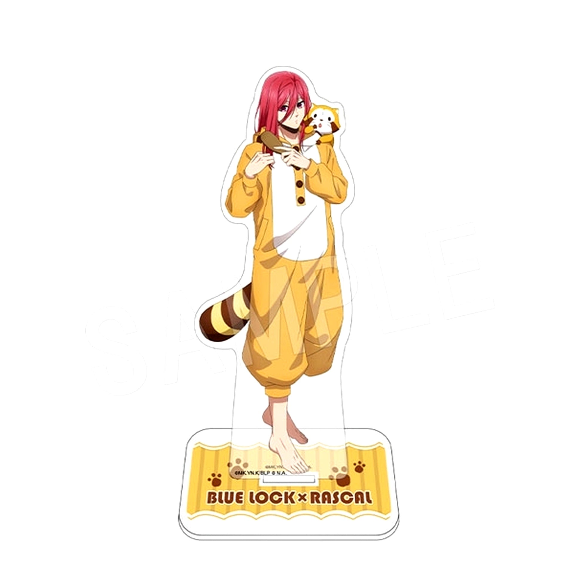 Hyoma Chigiri Acrylic Figure Stand Blue Lock x Rascal the Raccoon POP UP SHOP in Marui [USED]