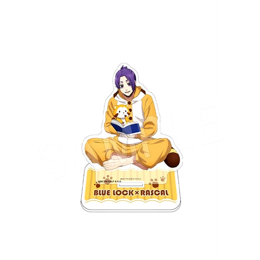 Reo Mikage Acrylic Figure Stand Blue Lock x Rascal the Raccoon POP UP SHOP in Marui [USED]