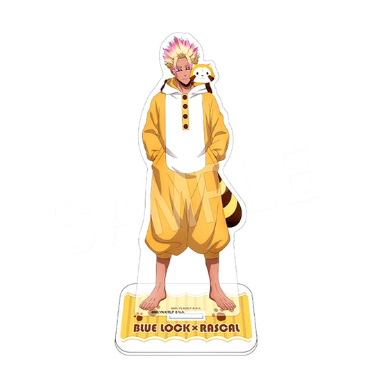 Ryusei Shido Blue Lock x Rascal the Raccoon POP UP SHOP in Marui Acrylic Figure Stand [USED]