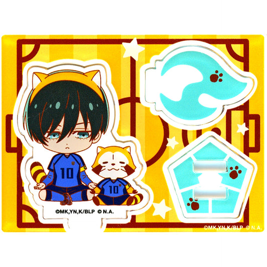 Rin Itoshi Blue Lock x Rascal the Raccoon POP UP SHOP in Marui Trading Acrylic Stand [USED]