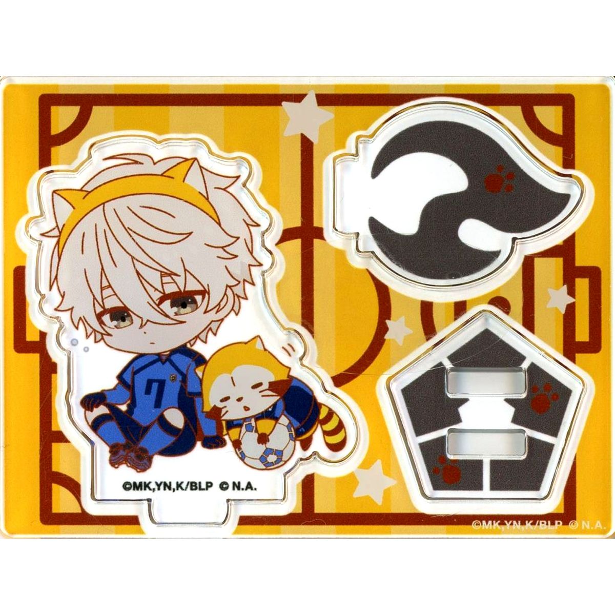 Seishiro Nagi Blue Lock x Rascal the Raccoon Trading Acrylic Stand POP UP SHOP in Marui [USED]