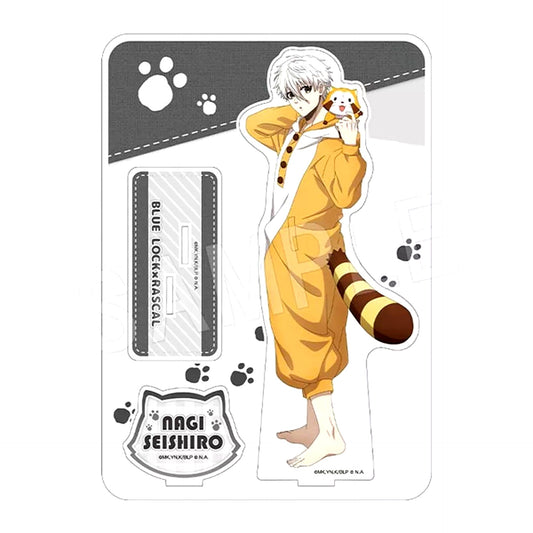 Seishiro Nagi BIG Acrylic Stand Blue Lock x Rascal the Raccoon POP UP SHOP in Marui [USED]