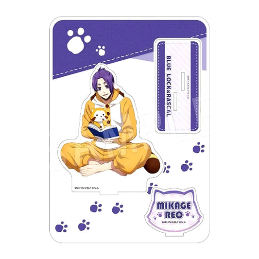 Reo Mikage Blue Lock x Rascal the Raccoon POP UP SHOP in Marui BIG Acrylic Stand [USED]