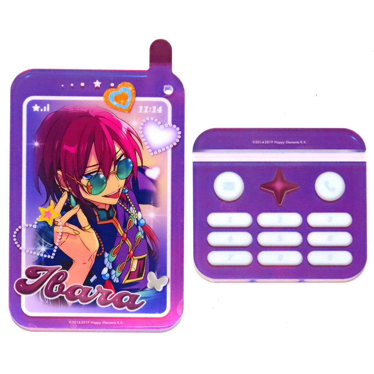 Ibara Saegusa Ensemble Stars!! GIRA Deco Flip Phone Acrylic Stand [USED]