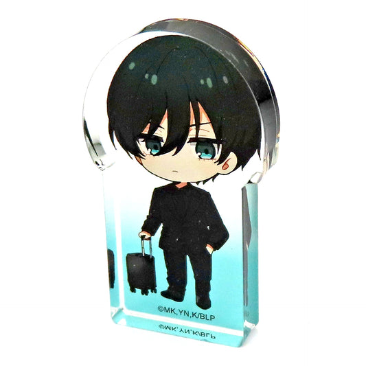 Rin Itoshi TV Anime Blue Lock POP UP Exhibition at baseyard tokyo 3rd Mini Character Illustration Trading Die-cut Mini Acrylic Block [USED]