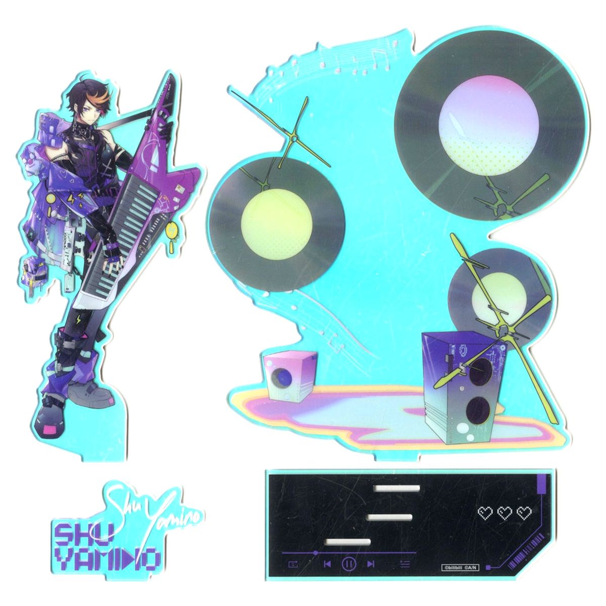 Shu Yamino Acrylic Stand Virtual YouTuber Nijisanji NIJISANJI EN x Ciyuanbotang 2024 Collaboration Cafe China Exclusive [USED]