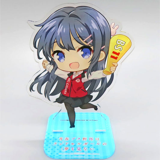 Mai Sakurajima SD Bic Camera Collabo Illustration Acrylic Stand Rascal Does Not Dream of a Knapsack Kid [USED]
