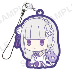Re:ZERO -Starting Life in Another World- Emilia Petatto Nejimaki Rubber Strap Keychains [USED]