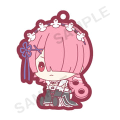 Re:ZERO -Starting Life in Another World- Ram Petatto Nejimaki Rubber Strap Keychains [USED]