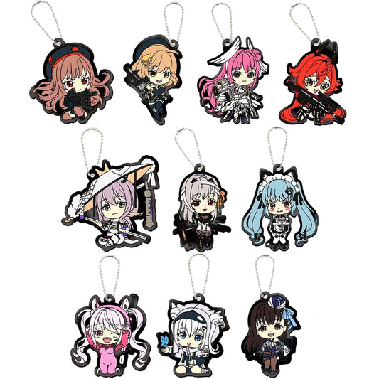 Set of 10 Goddess of Victory: NIKKE Rubber Lover! 1 and 2 Black Clear Ver. [USED]