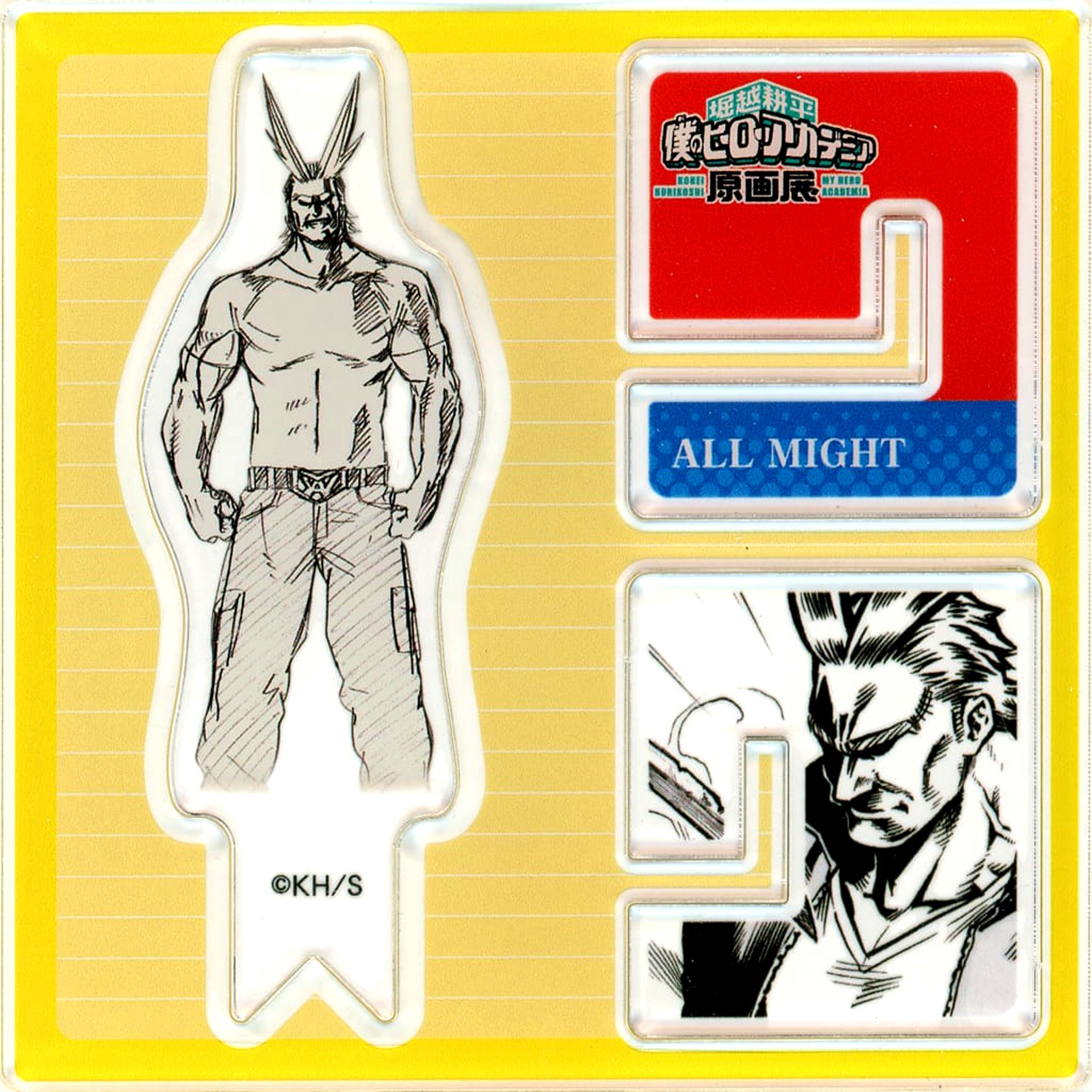 All Might My Hero Academia Kohei Horikoshi Original Art Exhibition Acrylic X Figure Collection [USED]