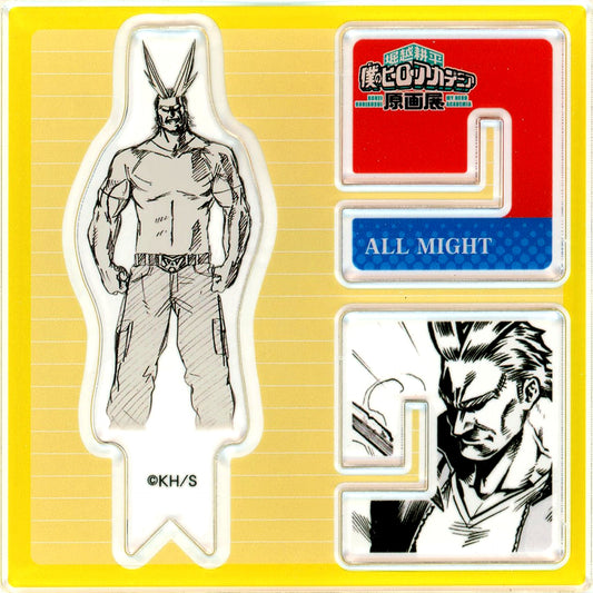 All Might My Hero Academia Kohei Horikoshi Original Art Exhibition Acrylic X Figure Collection [USED]
