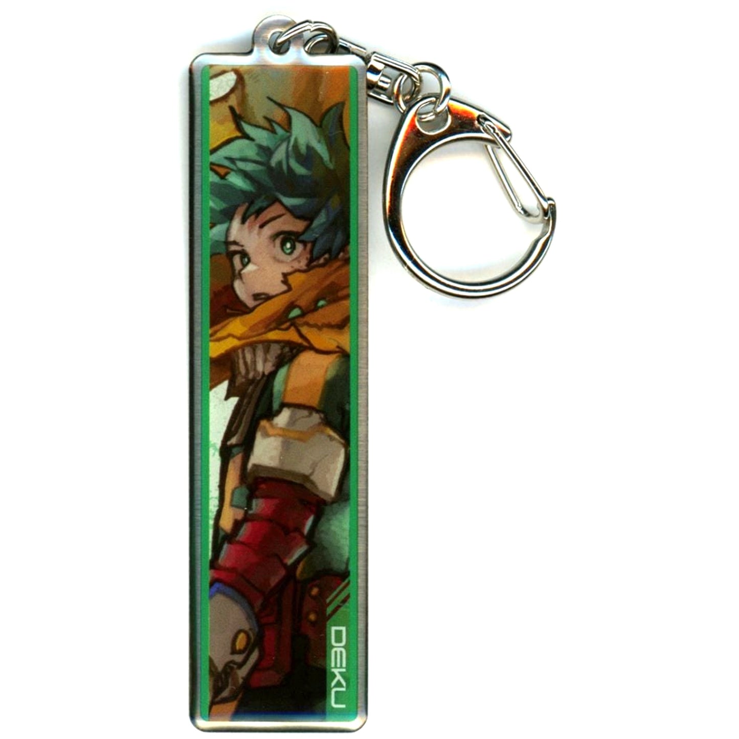 Izuku Midoriya My Hero Academia Kohei Horikoshi Art Exhibition Metal Keychain Collection Key Visual [USED]