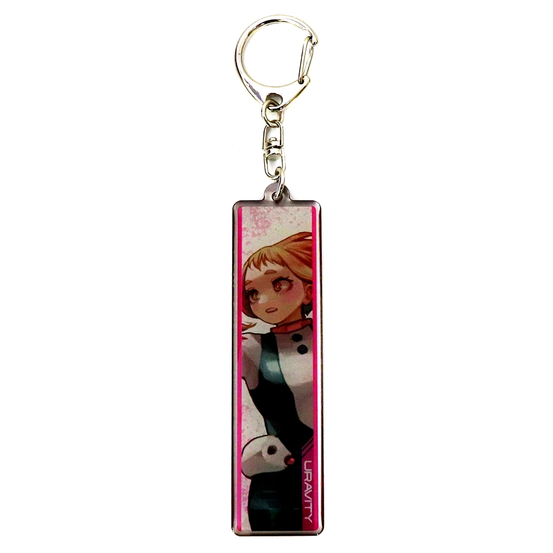 Ochaco Uraraka My Hero Academia Kohei Horikoshi Art Exhibition Metal Keychain Collection Key Visual [USED]