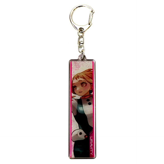 Ochaco Uraraka My Hero Academia Kohei Horikoshi Art Exhibition Metal Keychain Collection Key Visual [USED]
