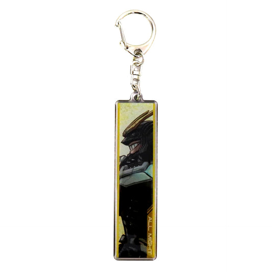 All Might My Hero Academia Kohei Horikoshi Art Exhibition Metal Keychain Collection Key Visual [USED]