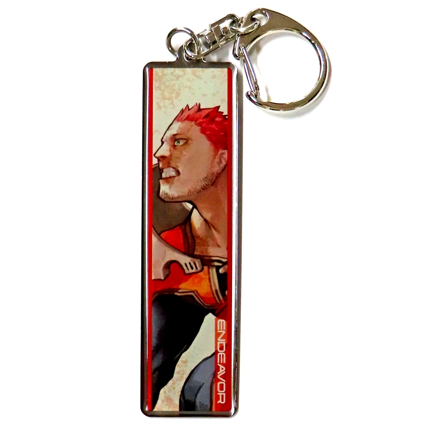 Endeavor My Hero Academia Kohei Horikoshi Exhibition Metal Keychain Collection Key Visual [USED]