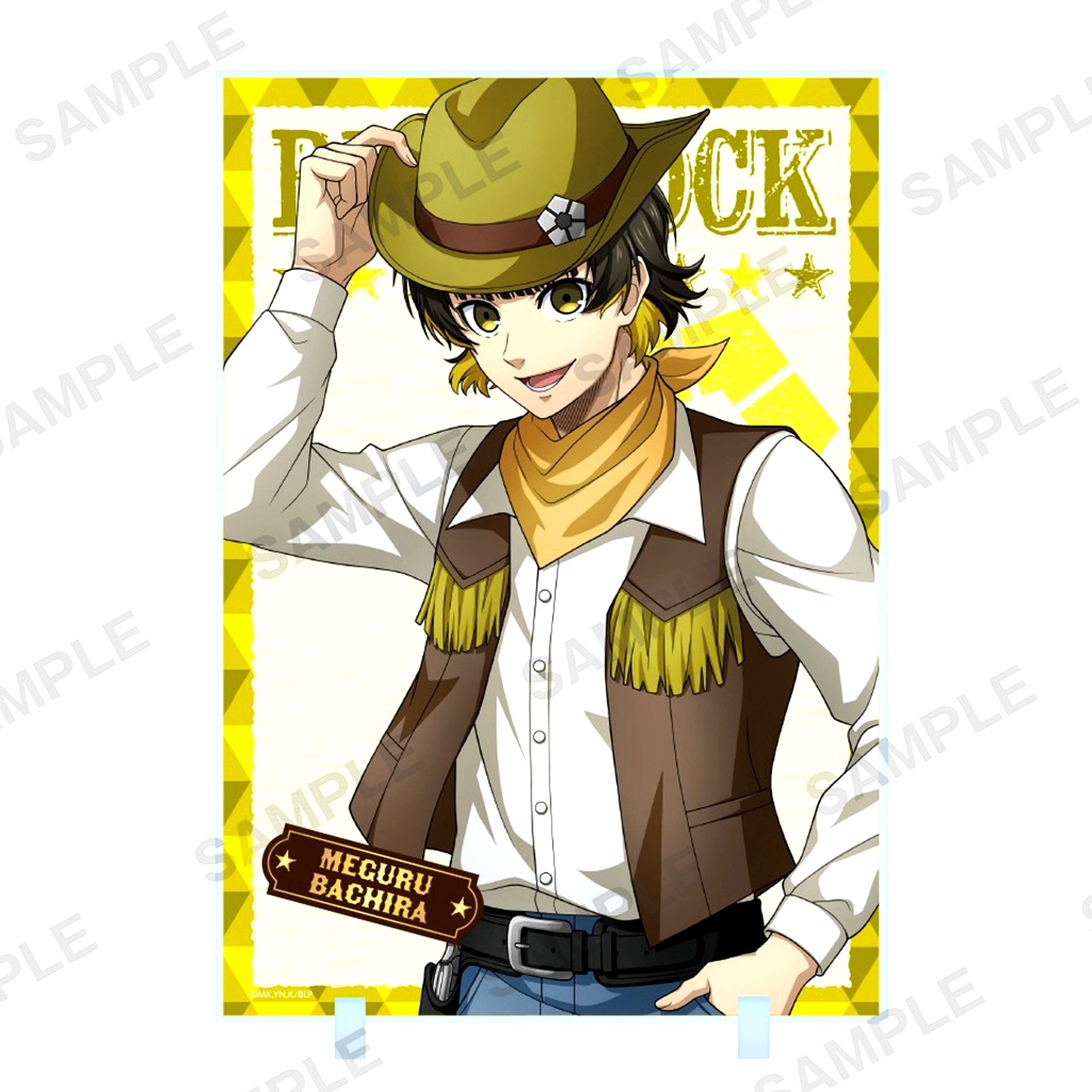 Meguru Bachira Acrylic Panel Cowboy Ver. Blue Lock [USED]
