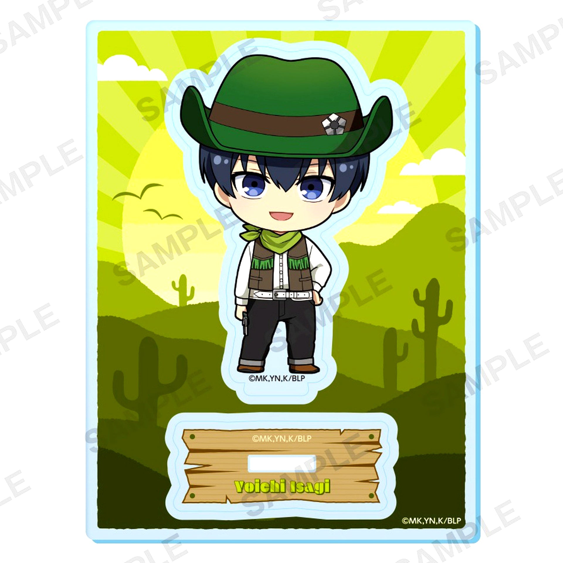 Yoichi Isagi Mini Character Acrylic Stand Cowboy Ver. Blue Lock [USED]