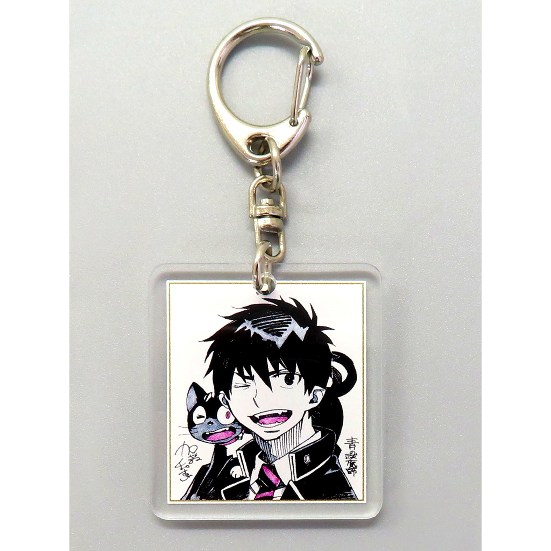 Rin Okumura Kuro Blue Exorcist SQ. 10th Anniversary Special Acrylic Keychain Jump Festa 2018 Jump SQ. Booth Visitor Bonus [USED]
