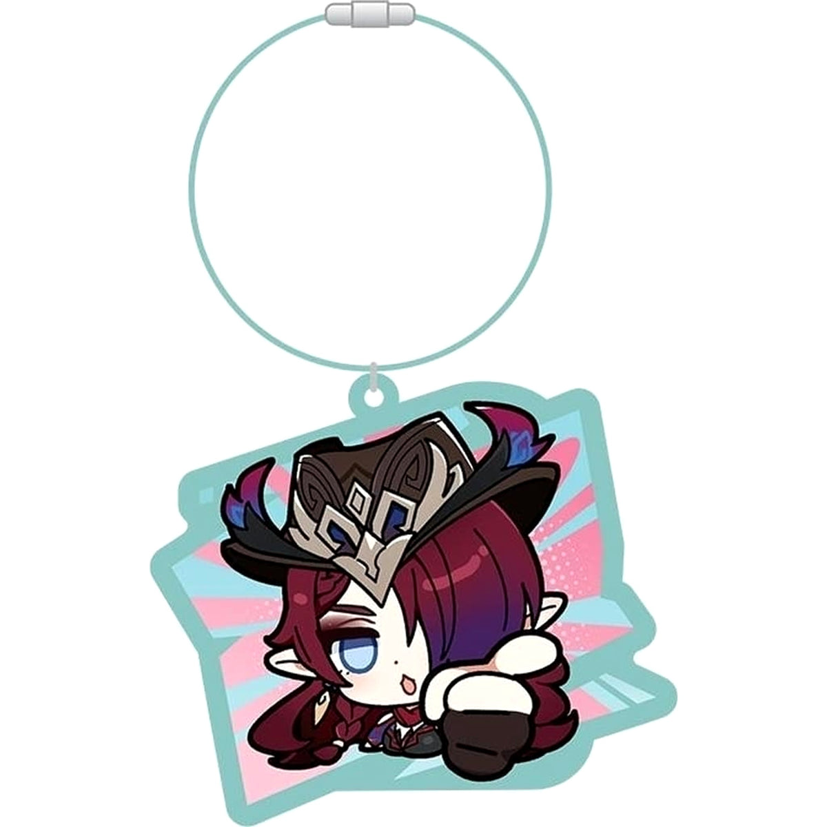 Genshin Chasca Chibi Character Keychain Nata Keychains [USED]