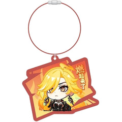 Genshin Mavuika Chibi Character Keychain Nata Keychains [USED]