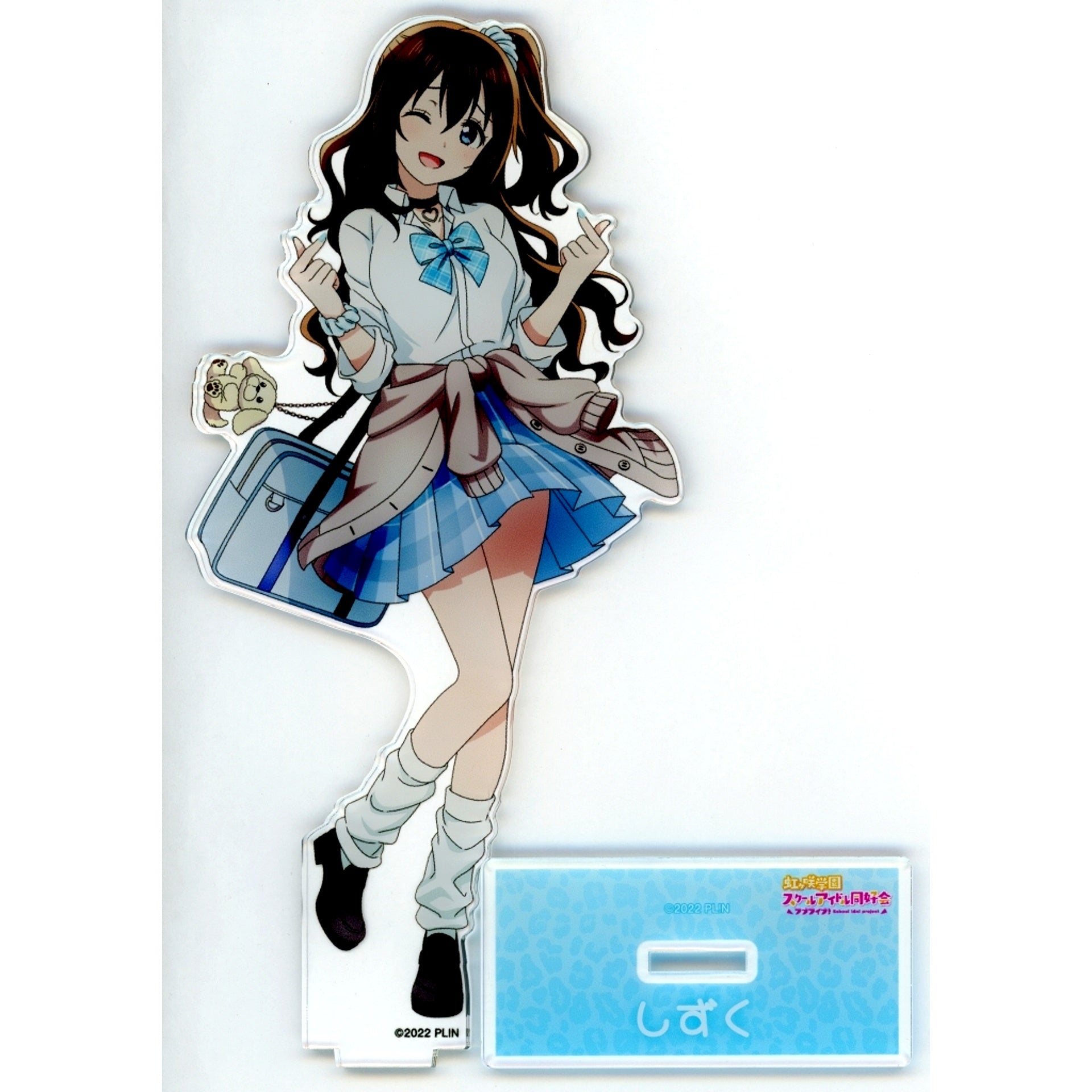 Shizuku Osaka Illustration Gyaru Uniform Ver. BIG Acrylic Stand Love Live! Nijigasaki High School Idol Club POP UP SHOP in Marui [USED]