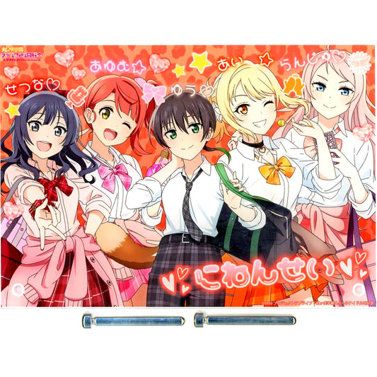 2nd Year Illustration Gal Uniform Ver. A5 Acrylic Panel Love Live! Nijigasaki High School Idol Club POP UP SHOP in Marui [USED]
