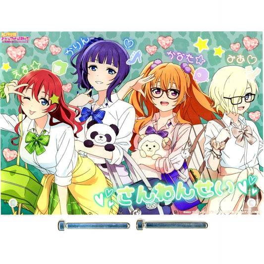 3rd Year Illustration Gal Uniform Ver. A5 Acrylic Panel Love Live! Nijigasaki High School Idol Club POP UP SHOP in Marui [USED]