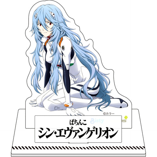 Rei Ayanami Long Hair Acrylic Stand Pachinko Shin Evangelion [USED]