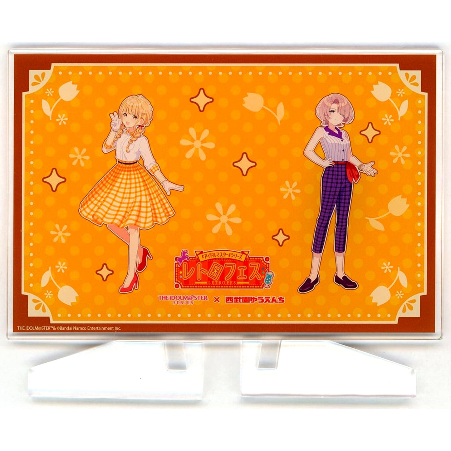 Kotone Fujita & Mao Arimura The Idolmaster Series Seibuen Yuenchi Retro Fes Ennichi Game Prize A Acrylic Panel [USED]