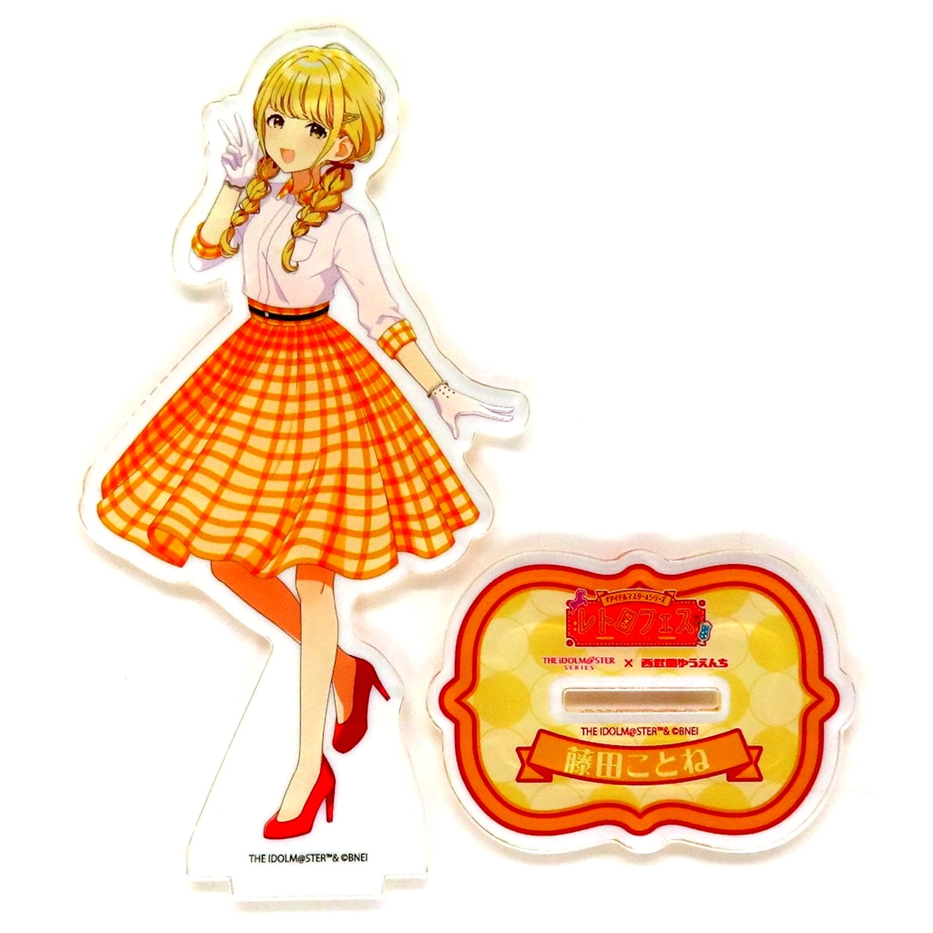 Kotone Fujita Gakuen Idolmaster Acrylic Stand Drawn Illustration Seibuen Yuenchi Retro Fes [USED]