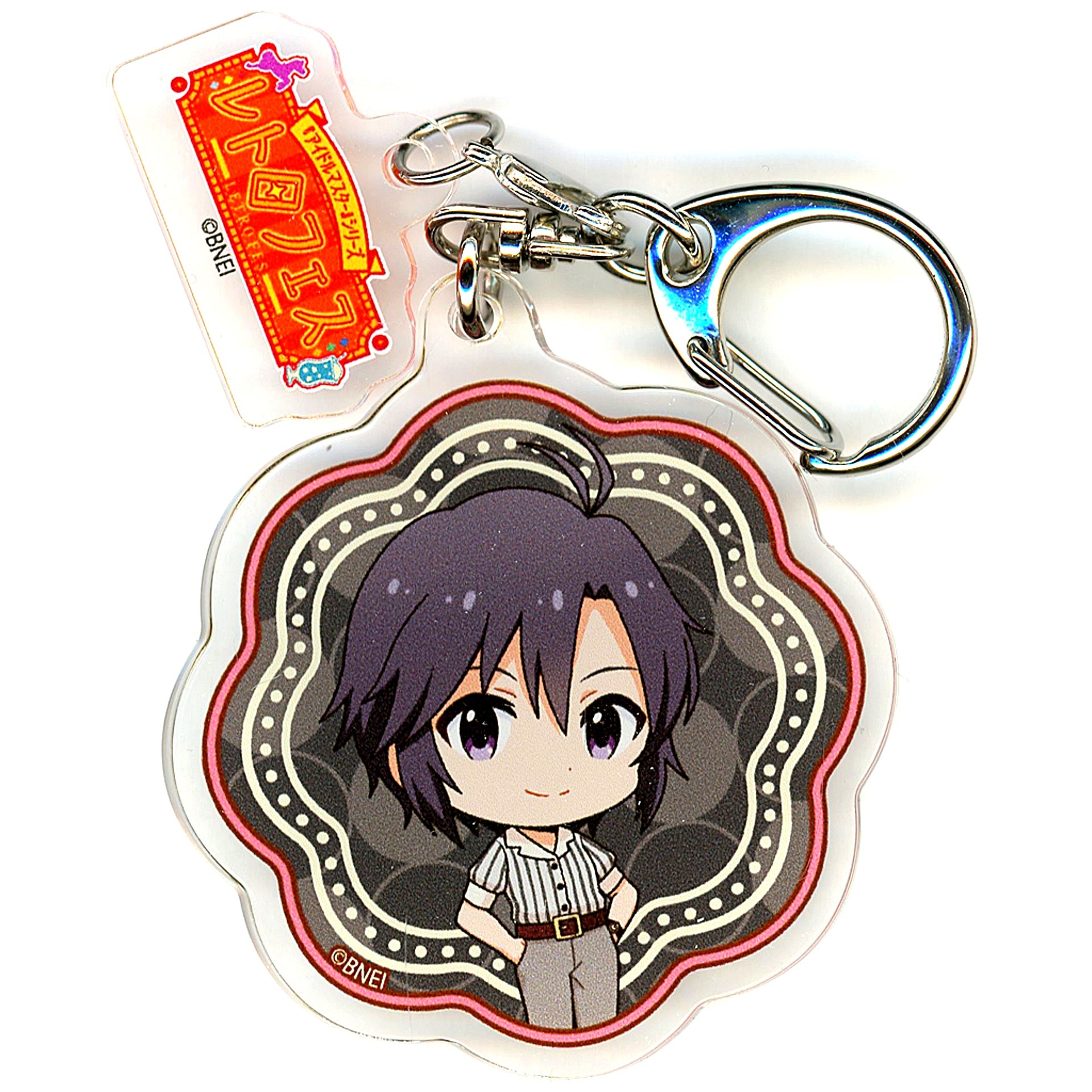 Makoto Kikuchi The Idolm@ster Acrylic Keychain with Parts Chibi Character Illustration Box Seibuen Yuenchi Retro Fes [USED]