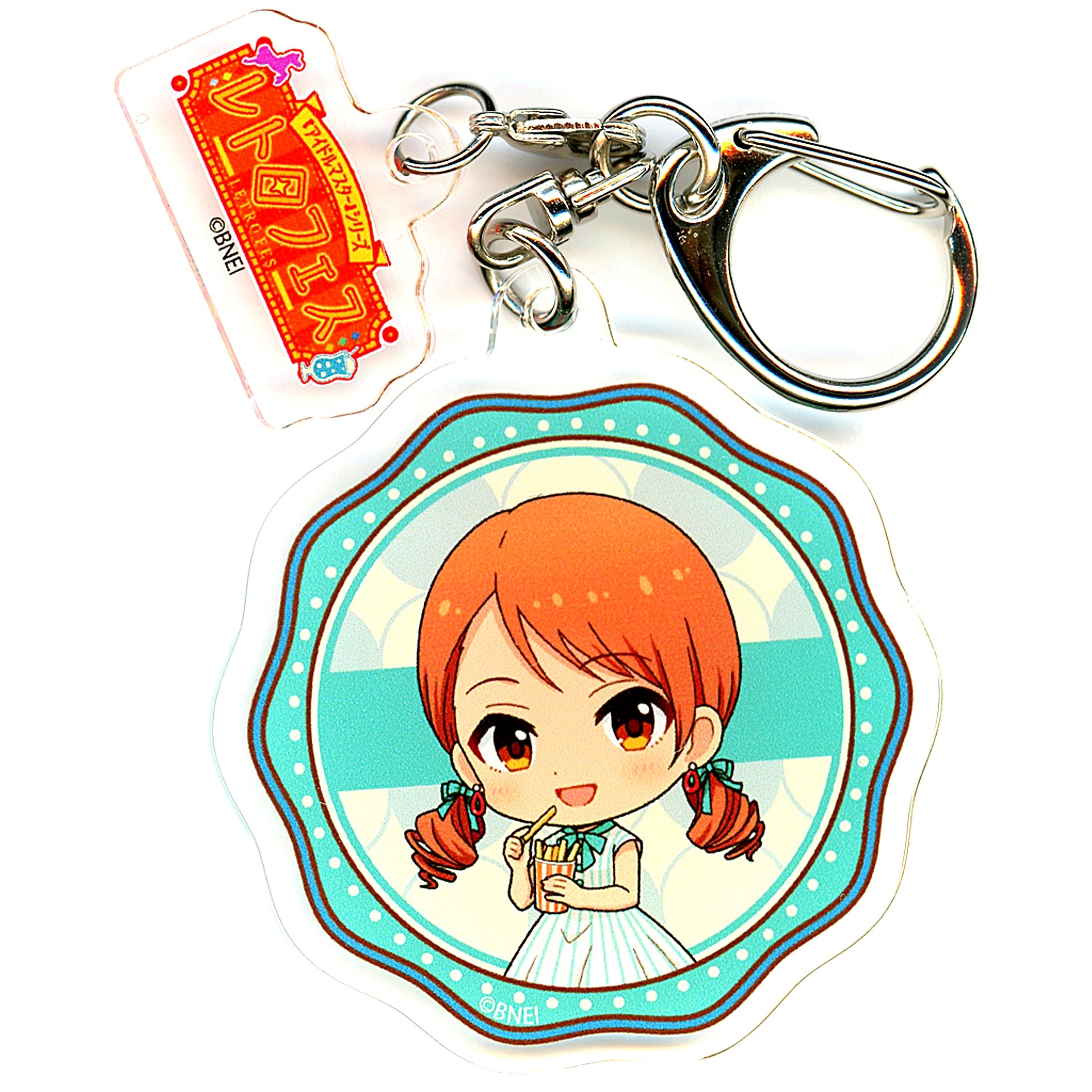 Karen Hojo The Idolm@ster Cinderella Girls Retro Fes Acrylic Keychain with Parts Mini Character Illustration Box Seibuen Yuenchi [USED]