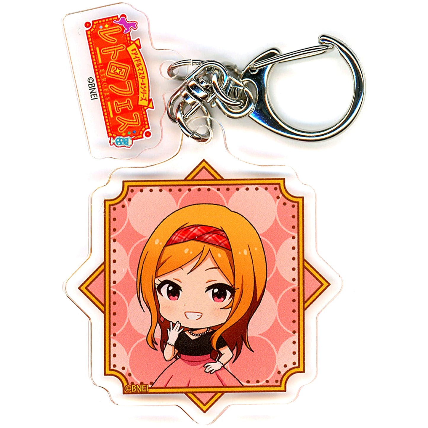 Rio Momose The Idolm@ster Million Live! Series x Seibuen Yuenchi Retro Fes Parts Attached Acrylic Keychain Mini Character Illustration BOX [USED]