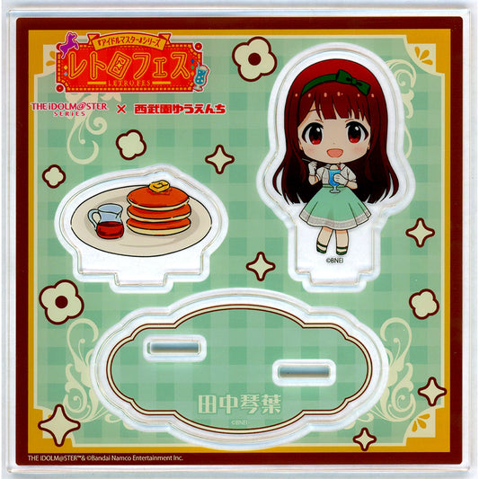 Kotoha Tanaka Acrylic Stand Plate Mini Character Illustration THE IDOLM@STER Series Seibuen Amusement Park Retro Fes [USED]