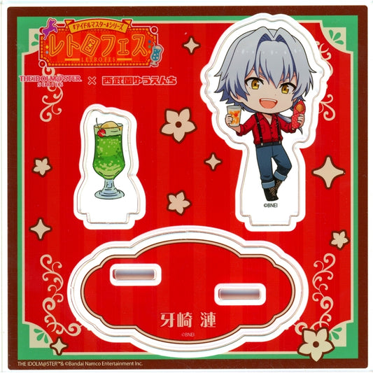 Ren Kizaki Acrylic Stand Plate Mini Character Illustration THE IDOLM@STER Series Seibuen Amusement Park Retro Fes [USED]