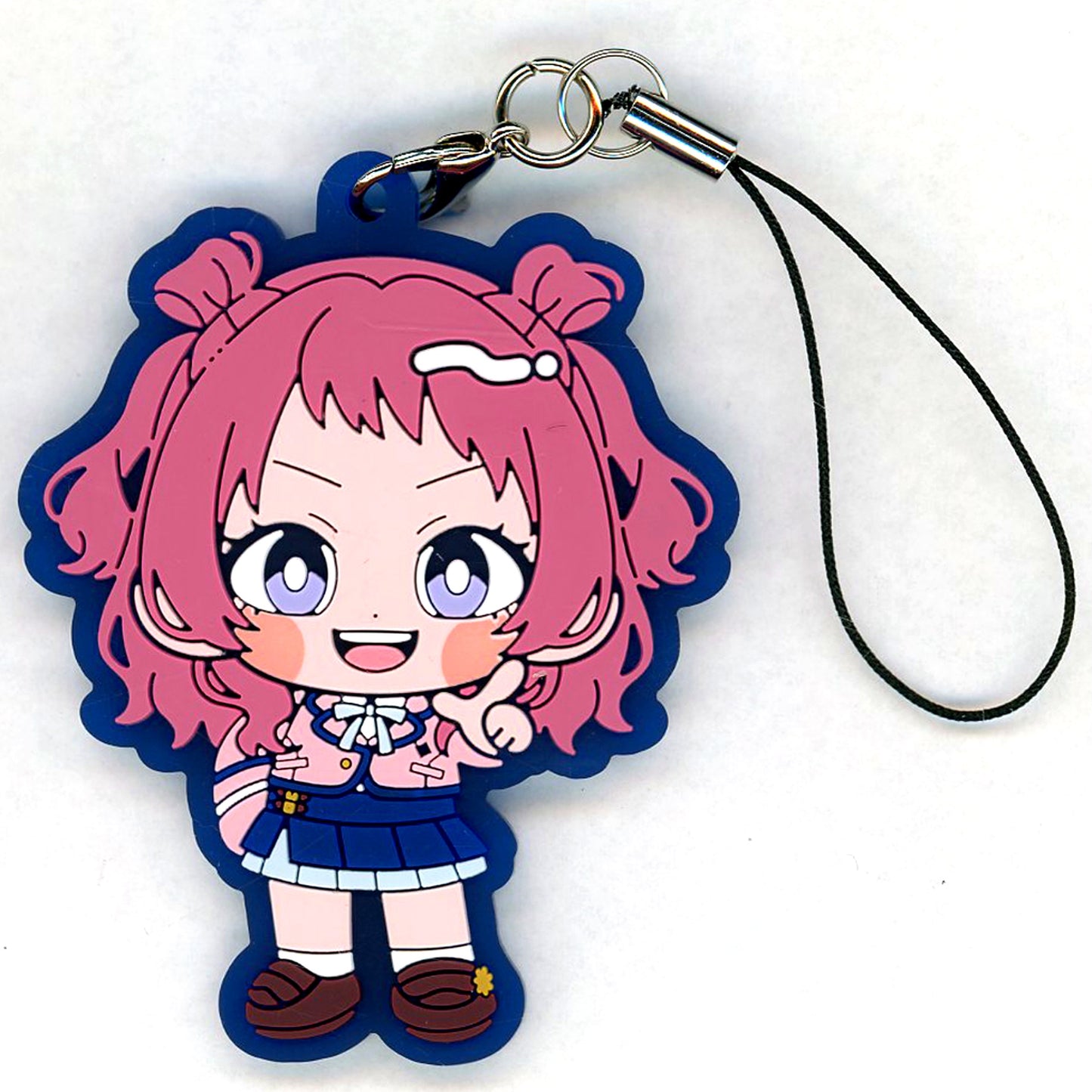 Saki Hanami Gakuen Idolmaster Newtro Rubber Strap [USED]