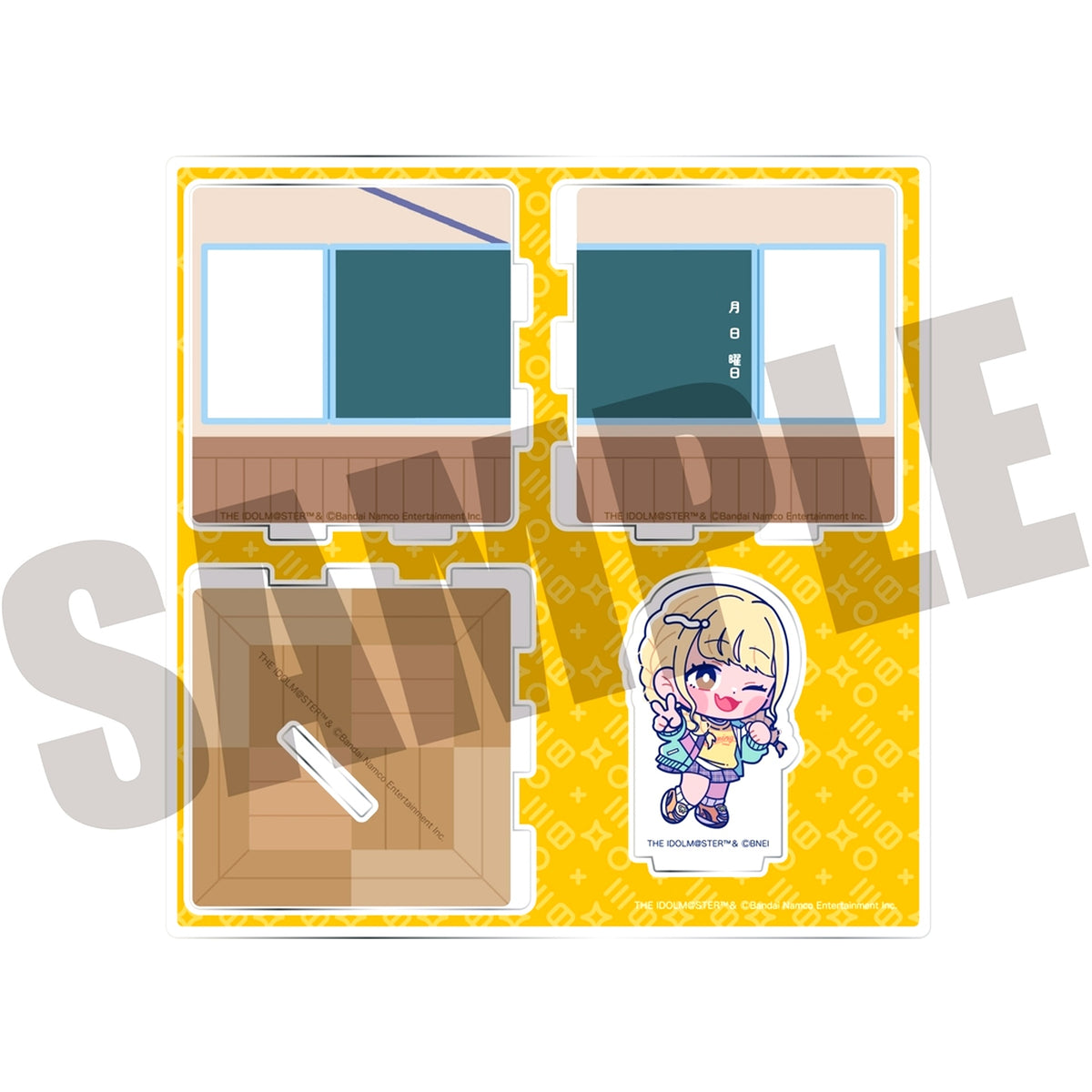 Kotone Fujita Gakuen Idolmaster New Retro Diorama Style Acrylic Stand [USED]