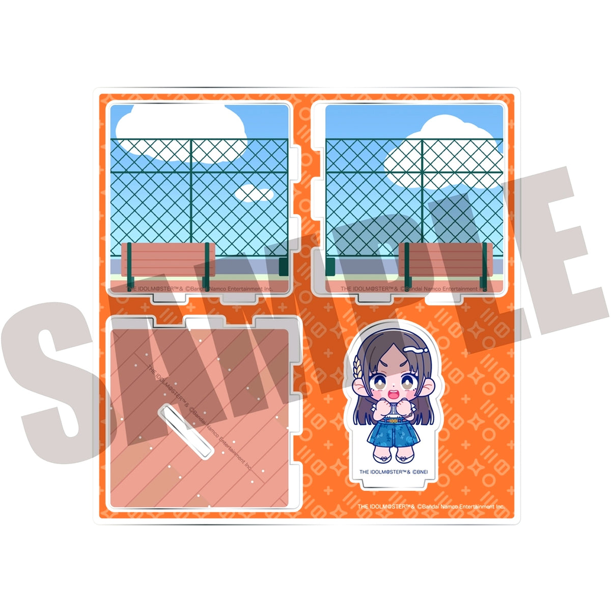 China Kuramoto Gakuen Idolmaster x Newtro Diorama Style Acrylic Stand [USED]