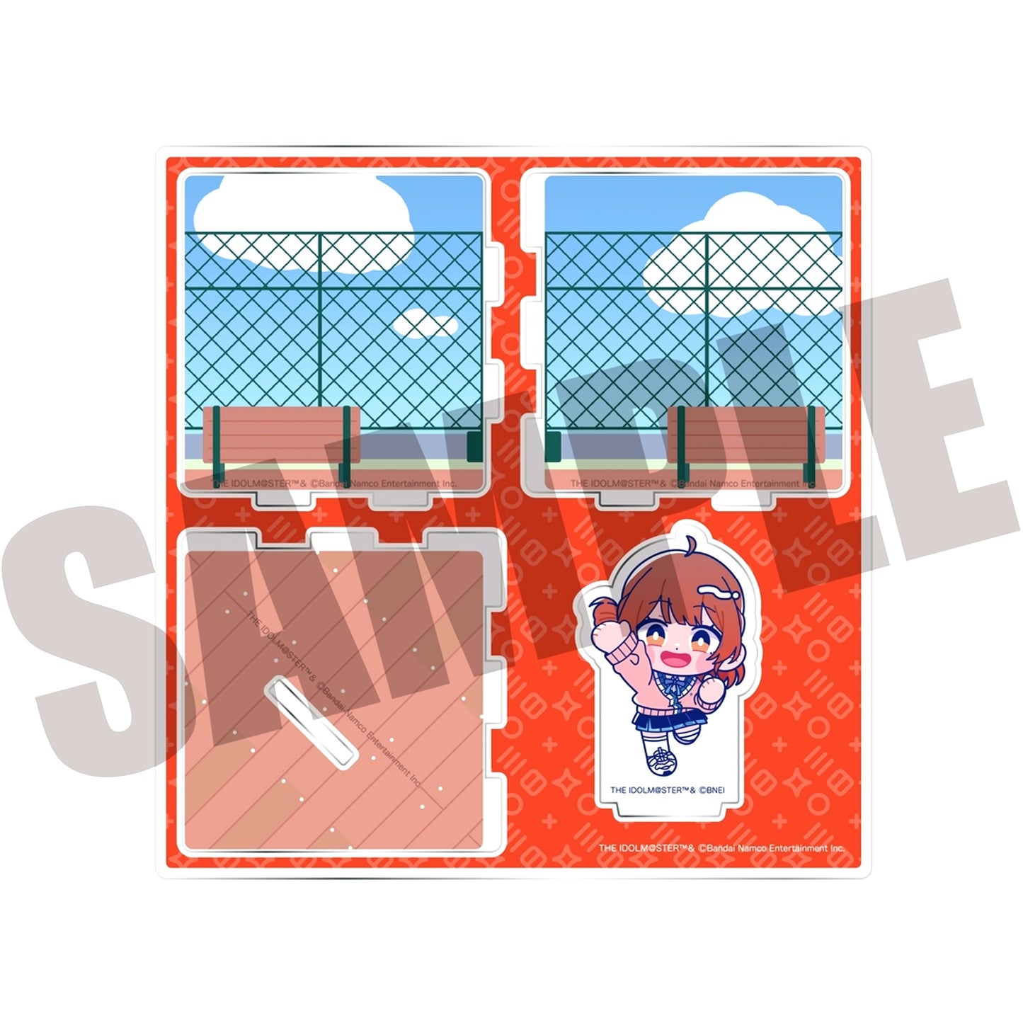 Ume Hanami Gakuen Idolmaster x Newtro Diorama Acrylic Stand [USED]