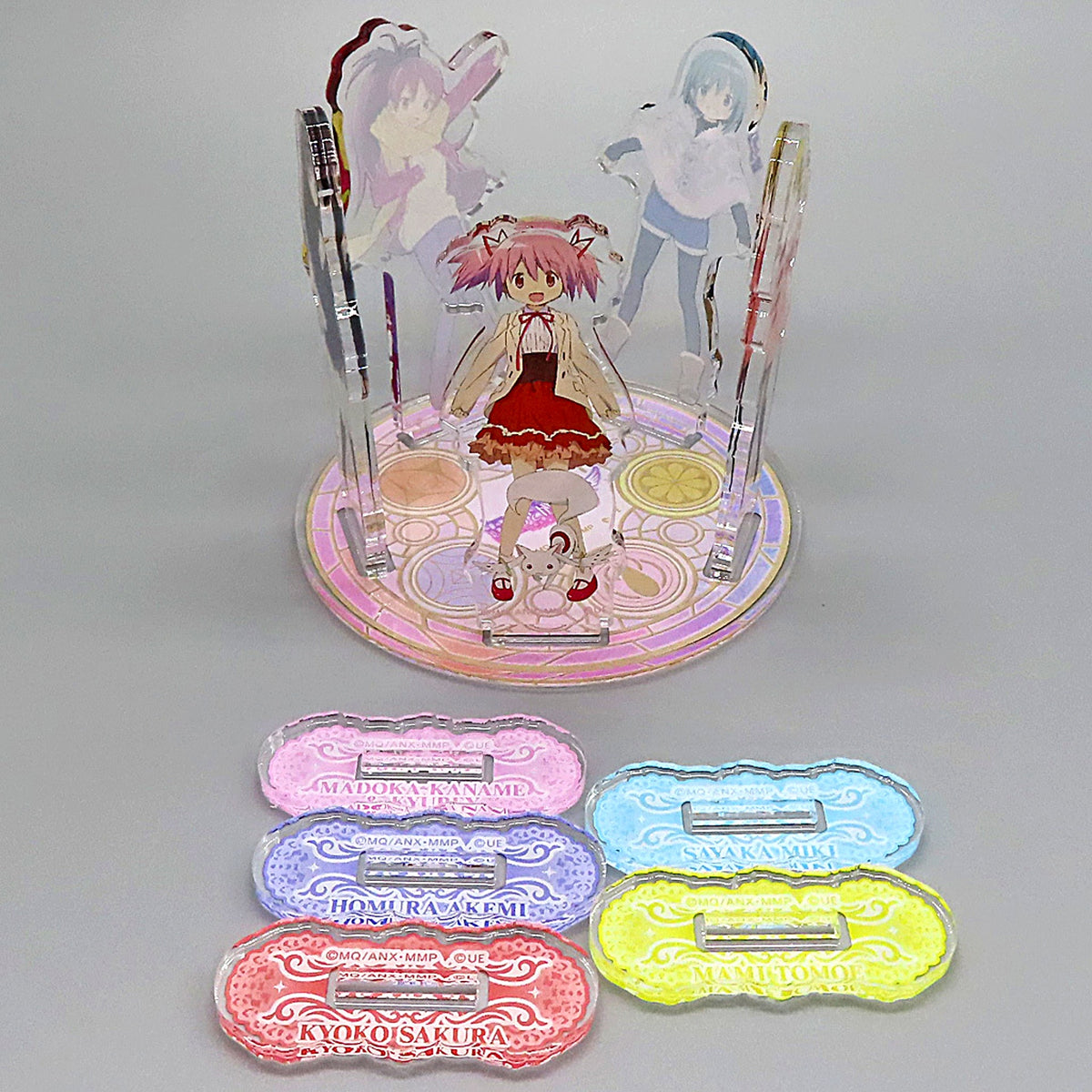 Group Mini Acrylic Stand Set of 5 with Base Smaslot Puella Magi Madoka Magica the Movie Part 1: Beginnings/Part 2: Eternal F [USED]