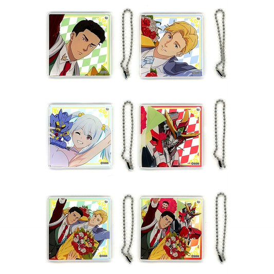 Set of 6 Brave Bang Bravern! POP UP SHOP 2nd Illustration Acrylic Keychain Collection [USED]